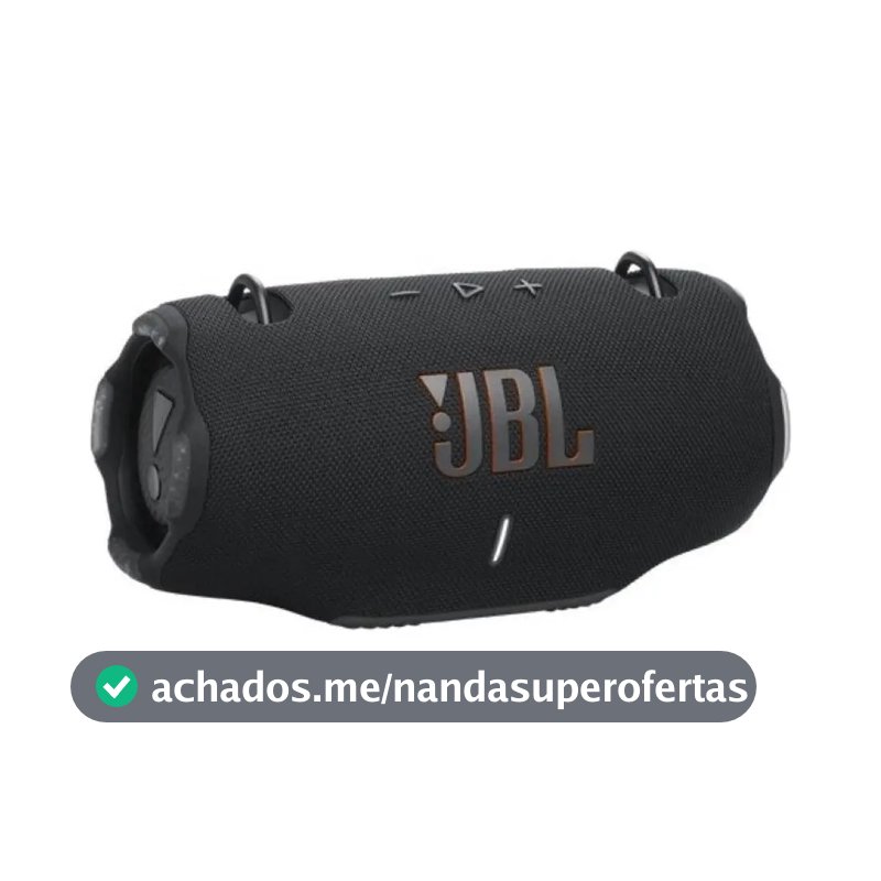 Caixa de Som Bluetooth Portátil Xtreme 4 JBL Cor Preta