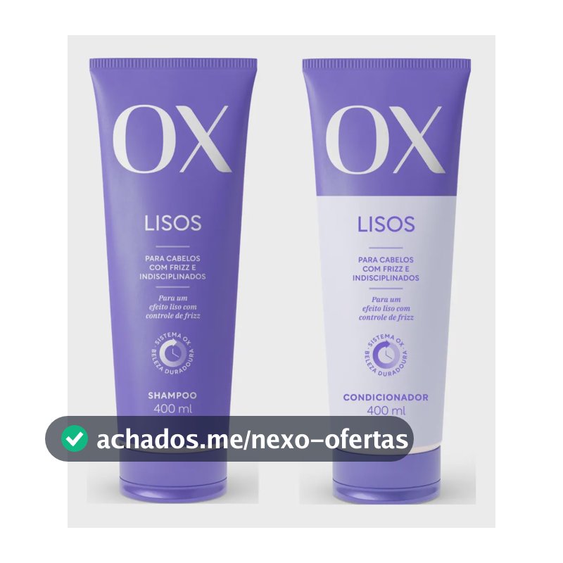 Kit Ox Lisos Shampoo E Condicionador 400ml