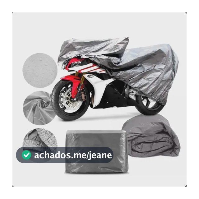 Capa Impermeável Para Cobrir Moto Proteção Prateado