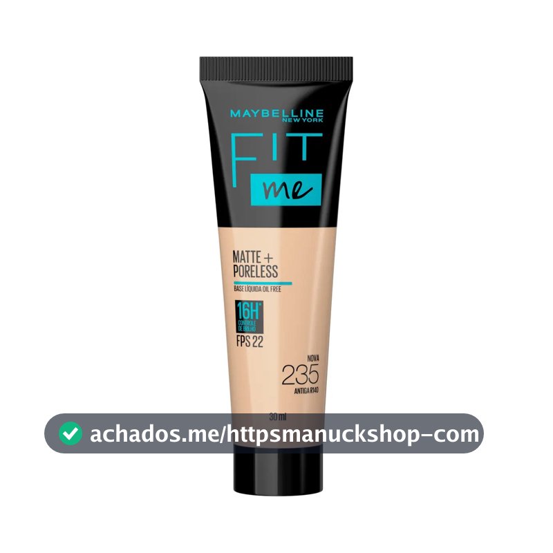 Base Líquida Matte Poros Invisíveis FPS 22 Cor 235 Fit Me Maybelline 30ml