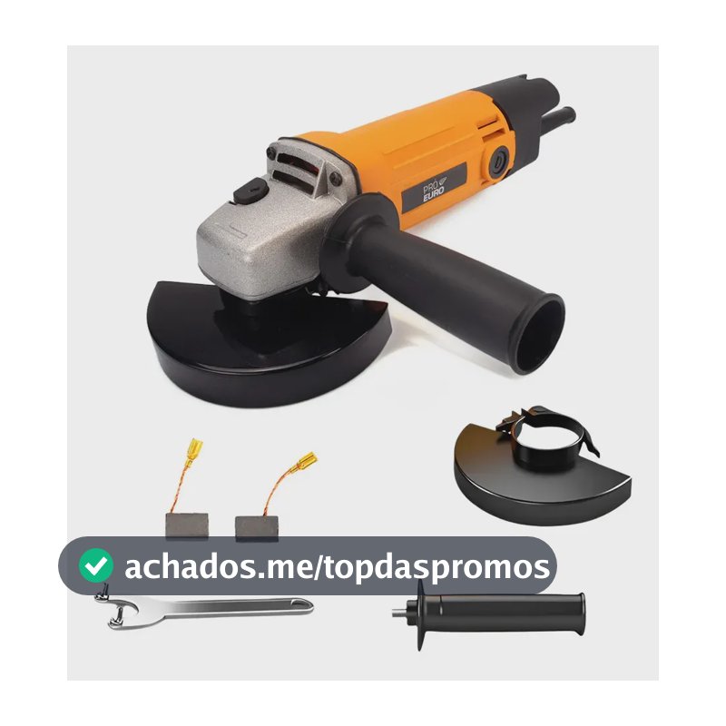 Esmerilhadeira Profissional 720w 115mm 11500rpm Pró Euro 220v