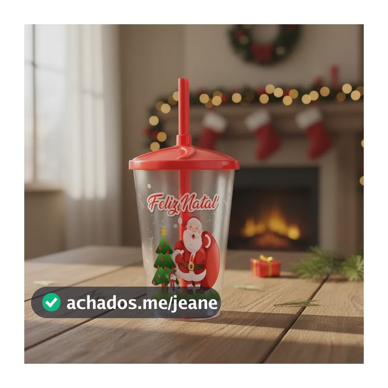 20 Copos Twister 400m Personalizado Lembrancinha De Festa Natal