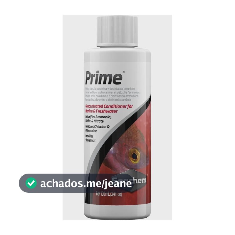 Prime 100ml Seachem Condicionador Para Água De Aquário
