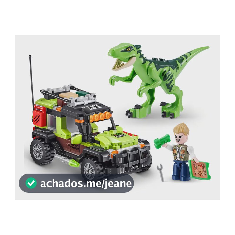 Blocos De Montar Max Dino Adventure Com 252 Peças - Candide
