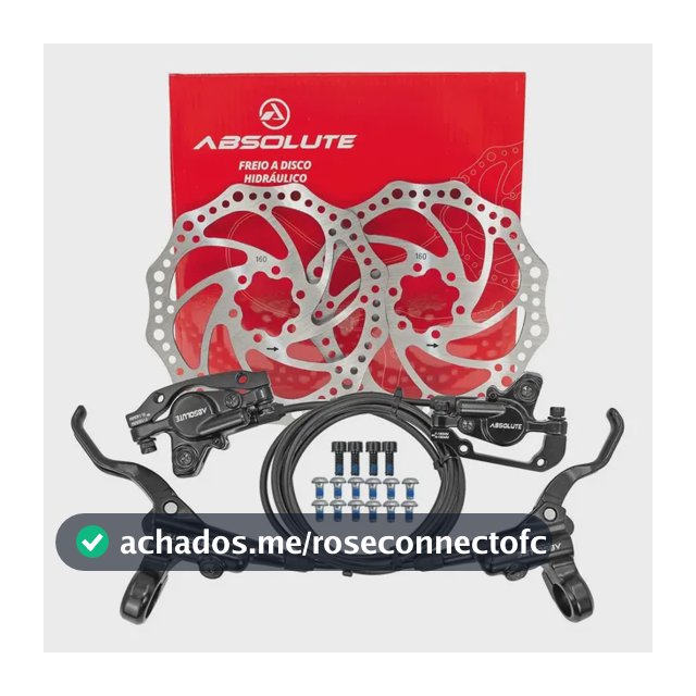 Freio Hidráulico Bike Absolute Disco 160mm M220 Completo