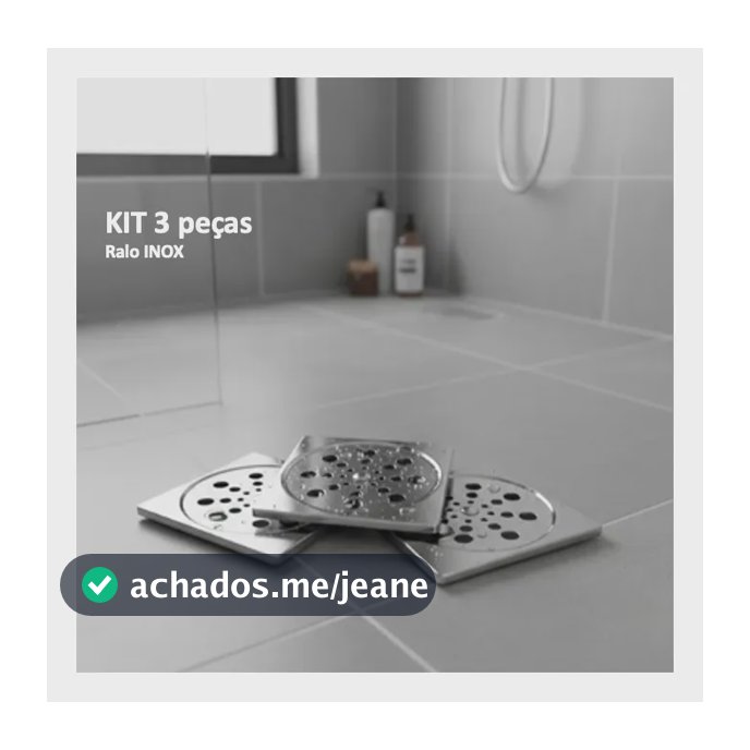 Kit 3 Tampa Grelha Ralo Quadrada 10x10 Com Fecho Rotativo