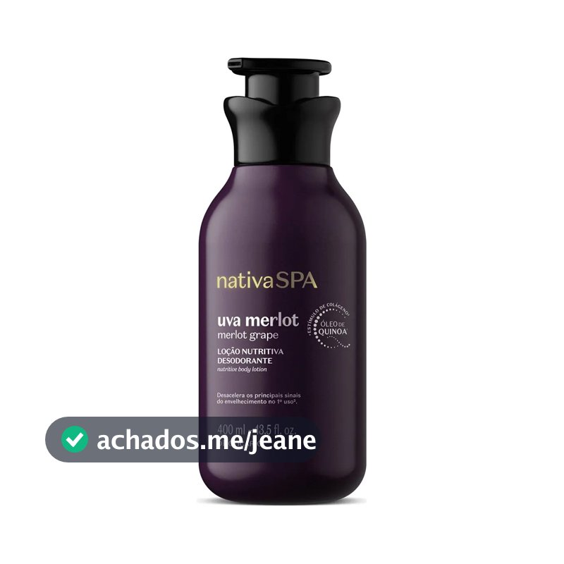 O Boticário Nativa Spa Loção Corporal Uva Merlot 400ml