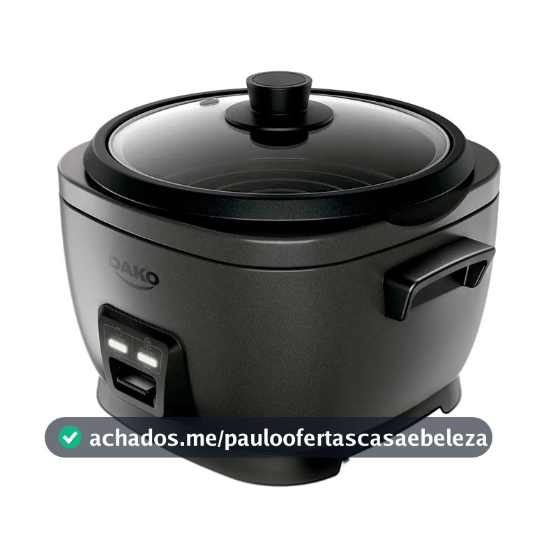 Panela De Arroz Elétrica Dako 700w Com 4 L 10 Xícaras Cinza Cor Cinza-escuro Frequência 60 Hz