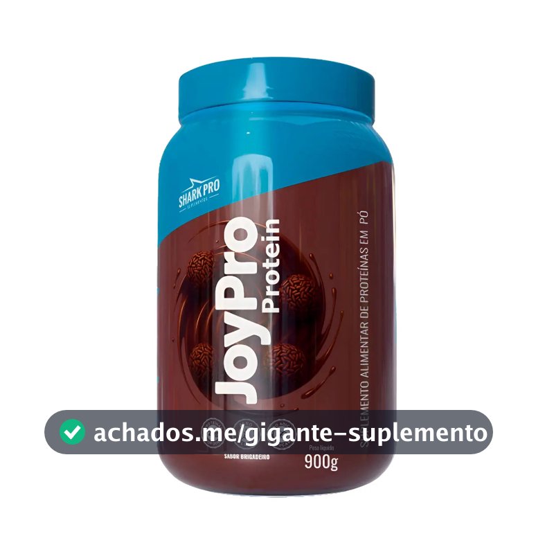Whey Protein Joypro Pote 900g Sabor Brigadeiro Shark Pro