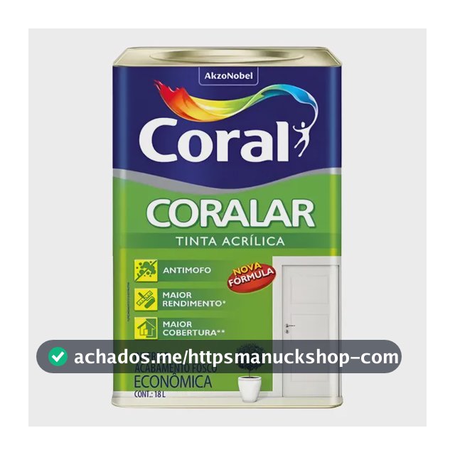 Tinta Coralar Acrílica Anti Mofo Coral Escolha Sua Cor!!
