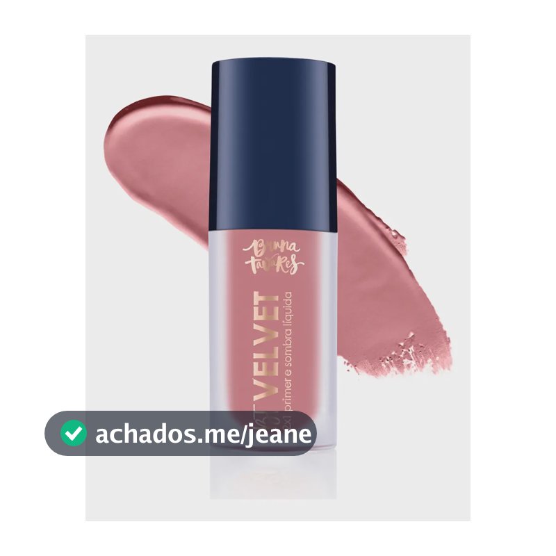 Bt Velvet 2x1 - Sombra Líquida Primer Bruna Tavares Cor Tea Rose