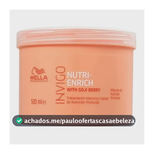 Máscara Invigo Nutri-enrich 500ml Wella Pro - Nutrição e Hidratação