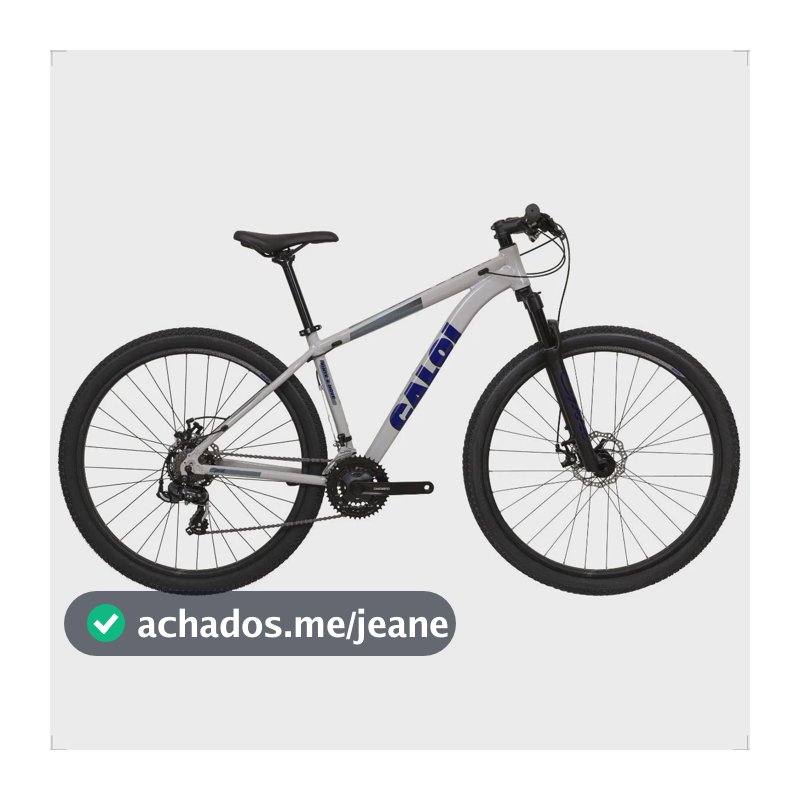 Bicicleta Mtb Caloi 29 Sport 21v Aro 29 Shimano Cinza M 17 [171-180cm]