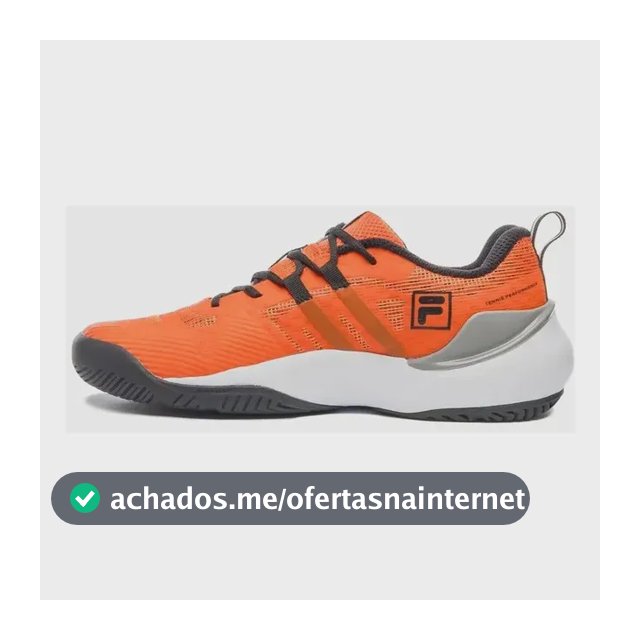 Tênis Fila Winner Para Jogar Tênis Masculino Laranja