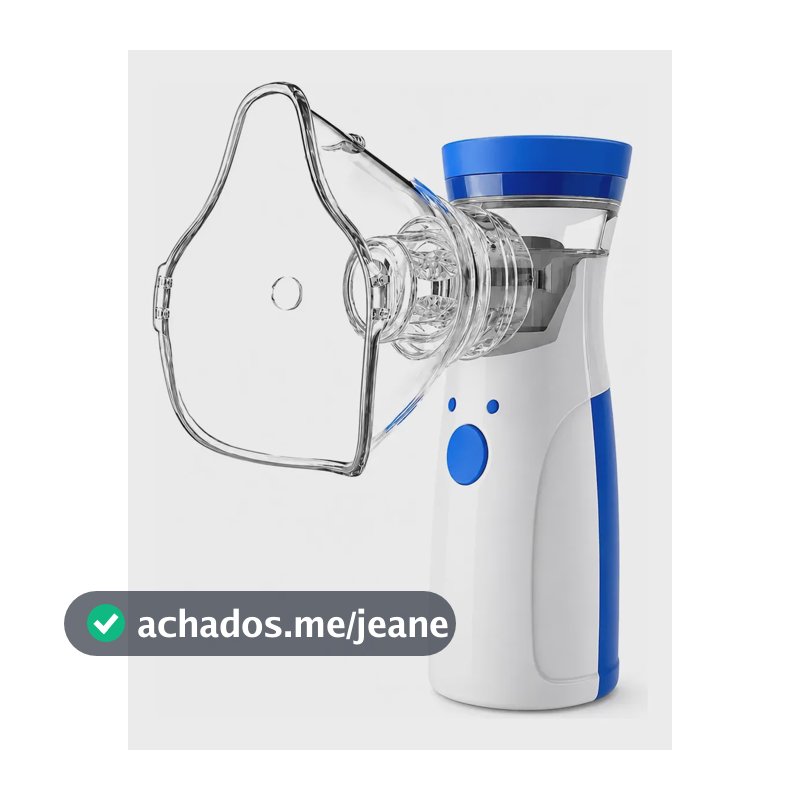 Nebulizador Inalador Portátil Silencioso Infantil Adulto Azul 127/220v