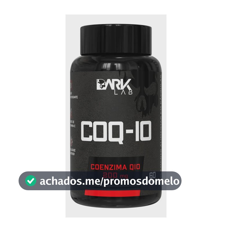 Coenzima Q10 200mg Por Porção 60 Cápsulas Dark Lab Sem Sabor