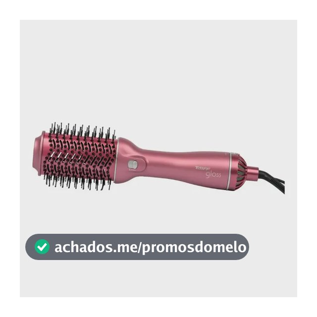 Escova Secadora Taiff Gloss Rose 1200w - Bivolt