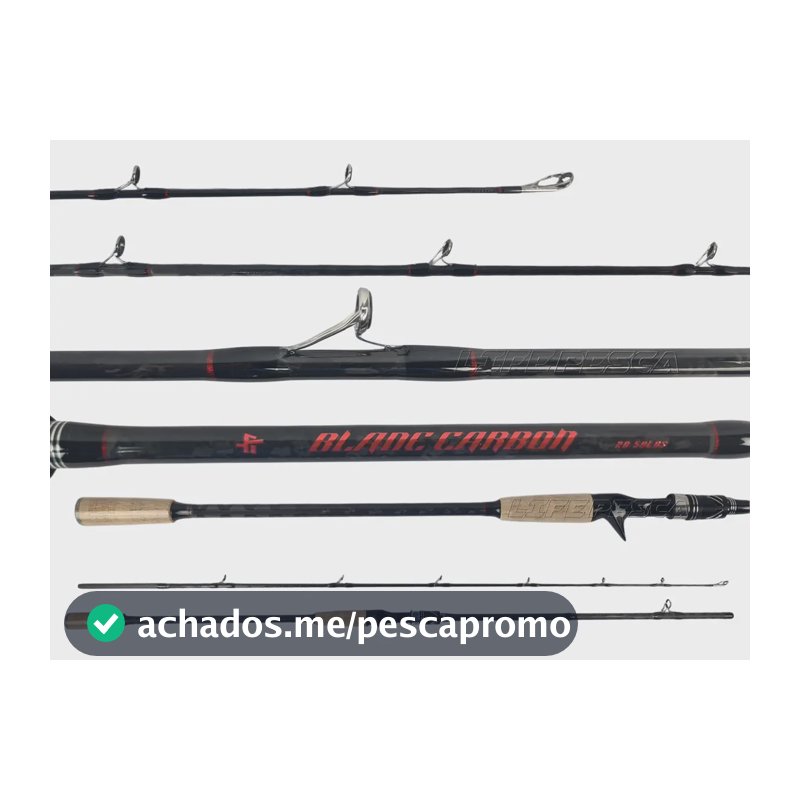 Vara Carretilha Blade Carbon Albatroz 2,40m 20-50lb 2 Partes