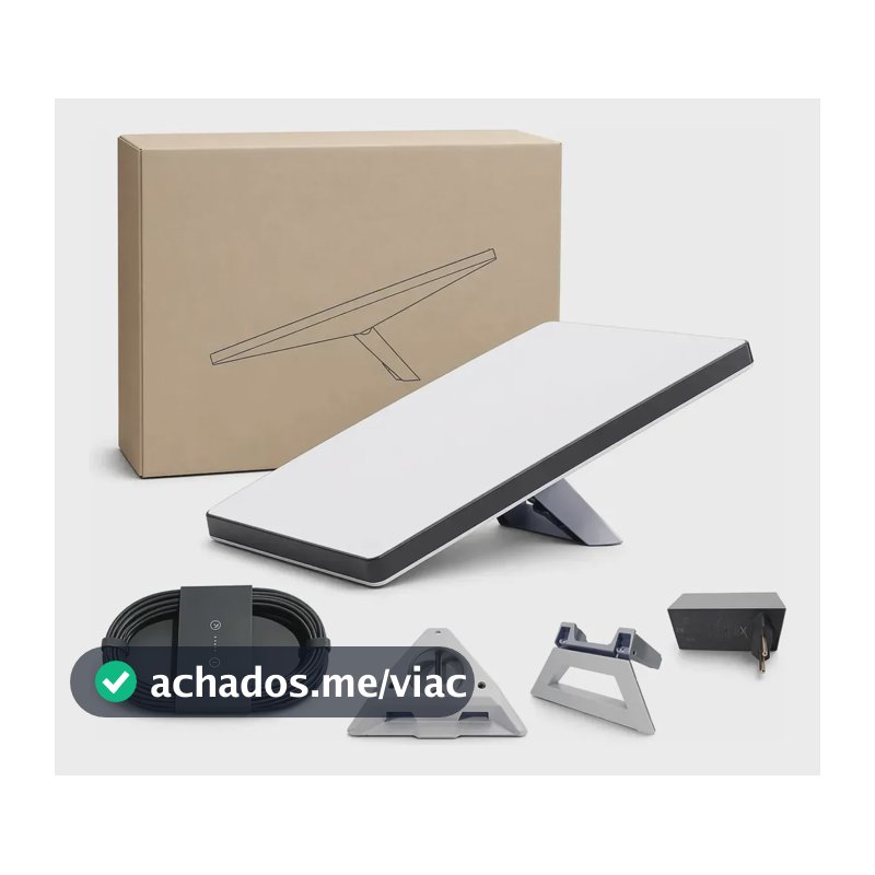 ANTENA STARLINK MINI INTERNET VIA SATÉLITE SPACEX KIT COMPACTO E PORTÁTIL