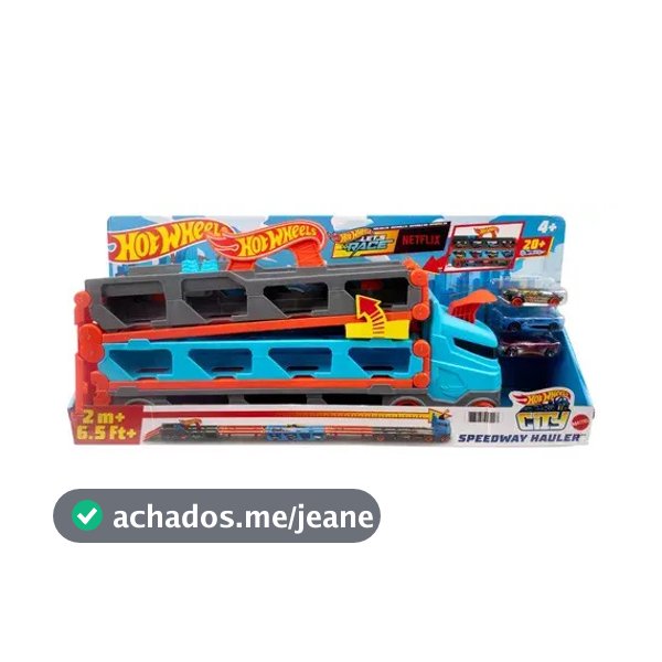 Pista de Carrinho com 3 Carrinhos Hot Wheels Guincho Mattel GVG37