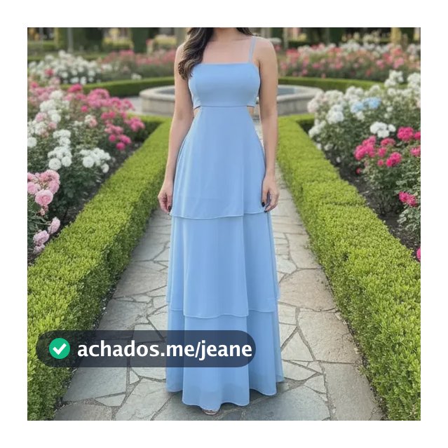 Vestido Longo Feminino Acinturado Moda Roupa Tendencia Alça
