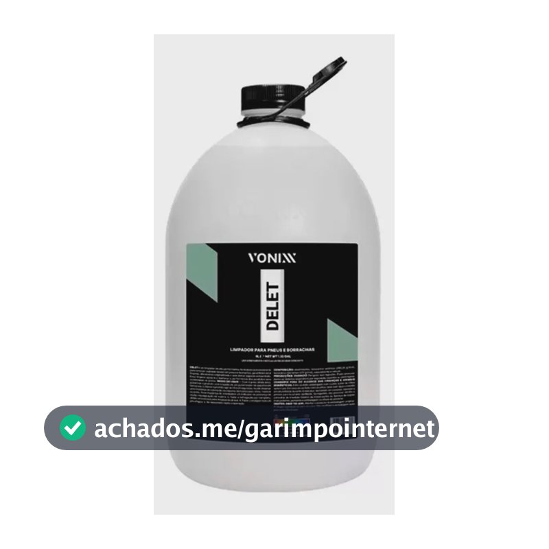 Delet Limpador Para Pneus E Borrachas 5l - Vonixx