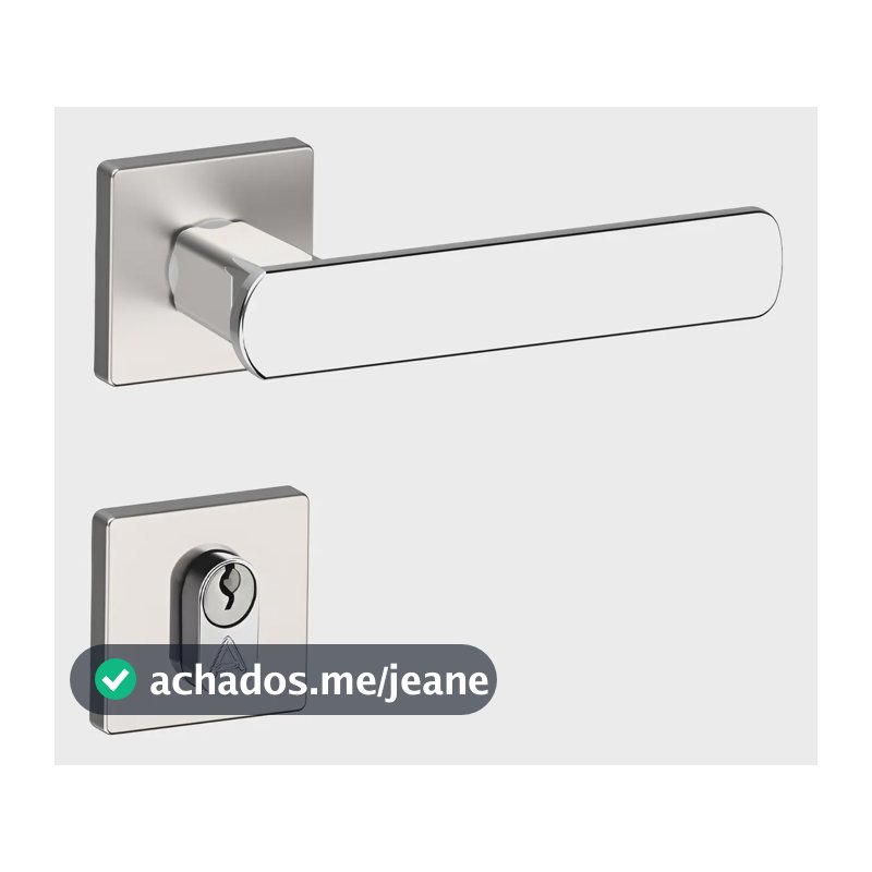 Fechadura Aliança Legacy Inox Cromado para Porta de Madeira 40mm