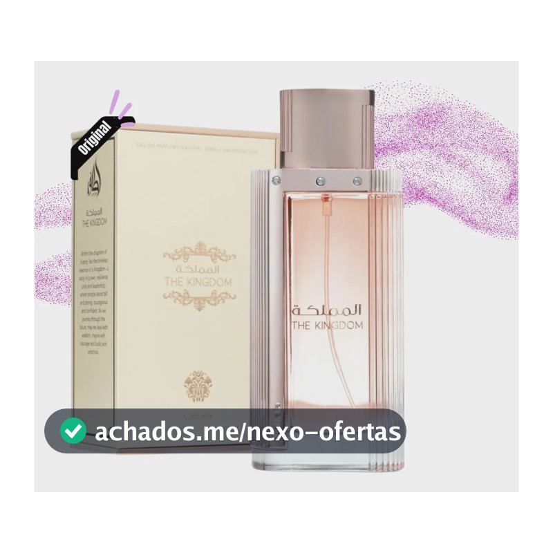 Perfume Árabe Feminino The Kingdom Lattafa 100ml Original Nf