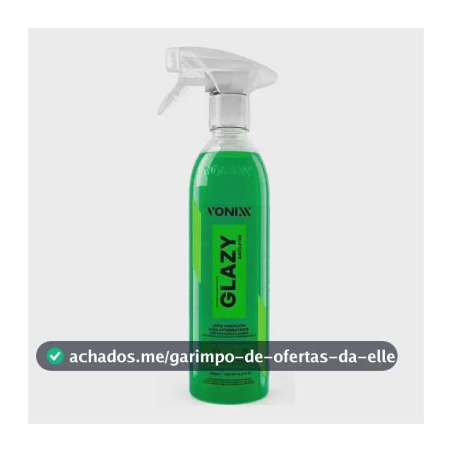 Glazy Anti Fog Vonixx 500ml Spray Antiembaçante Vidros Auto