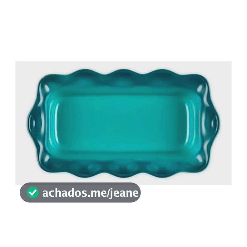 Forma De Pão Retangular Le Creuset Canelada Bleu Riviera Azul