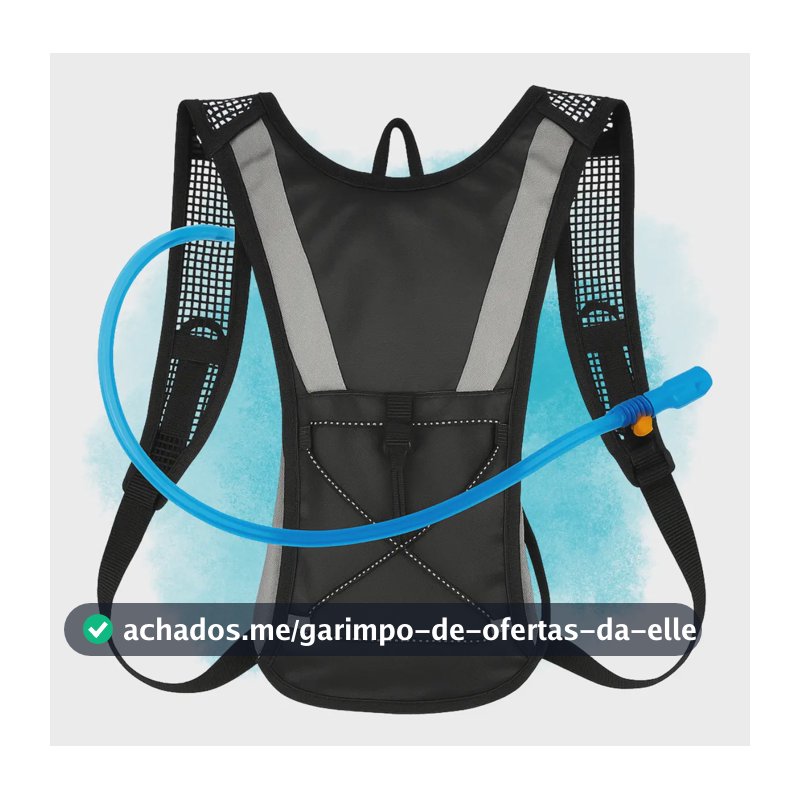 Mochila De Hidratação Bolsa De Agua Térmica 2 Litros Com Refil Incluso Bike Ciclismo Corrida Trilha Com Válvula De Segurança Tumblr