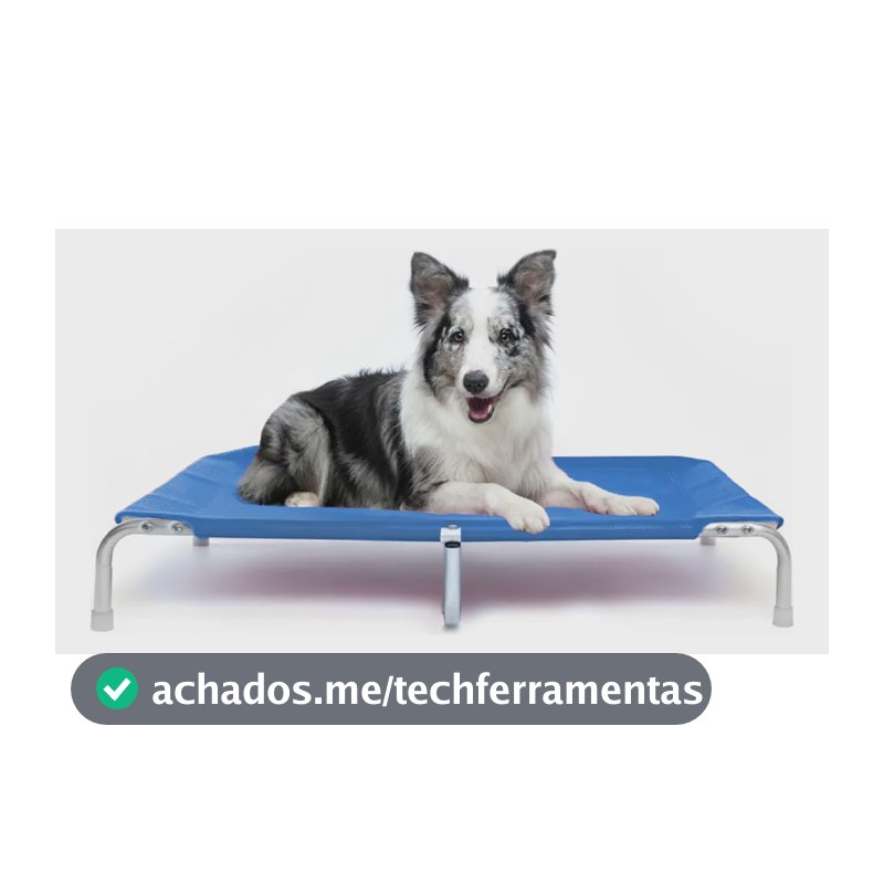 Cama Para Cachorro Suspensa Cama Pet Cama Para Cachorro Grande Lavável Caminha Para Cachorro Grande 90x60cm Tamanho G Dogets Azul