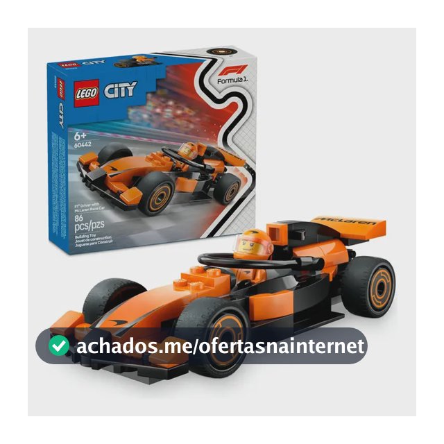 Lego Piloto De F1® Com Carro De Corrida Da Mclaren 60442