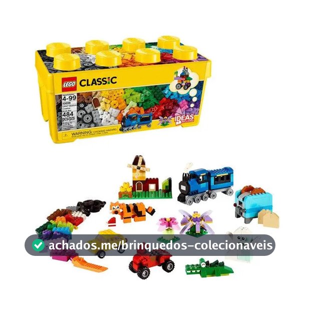 LEGO Classic - Caixa Média de Peças Criativas - 484 Peças - 10696