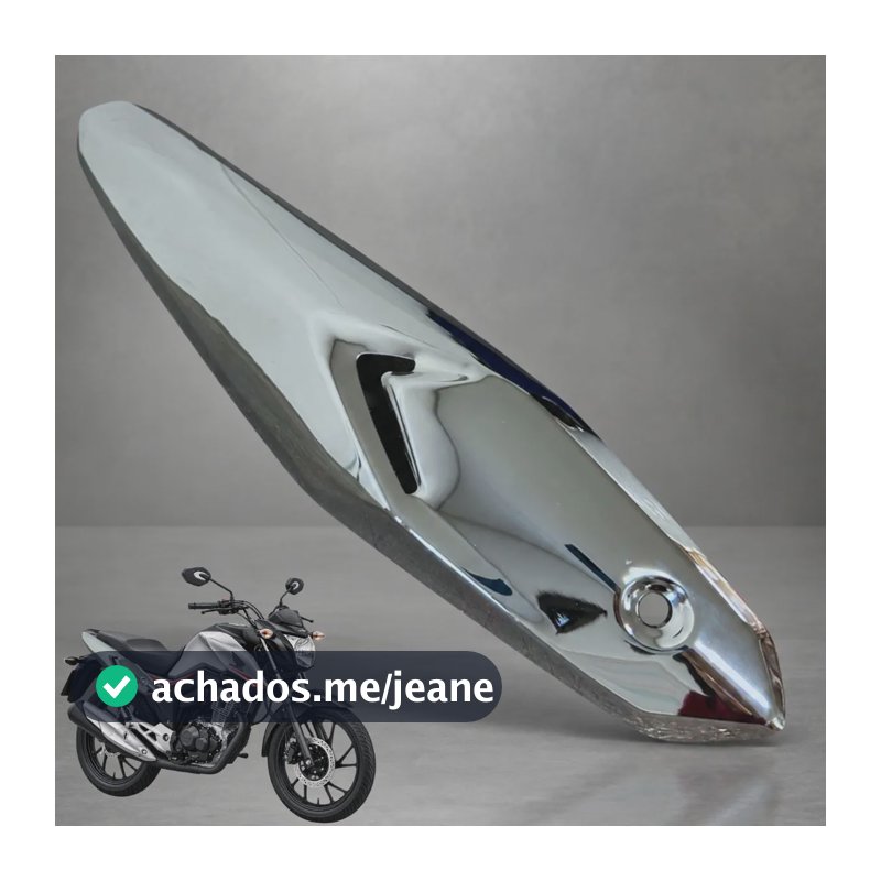 Protetor De Escapamento Cg Titan Fan 160 2016 2024 Cromado