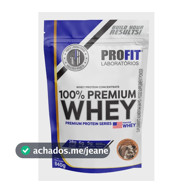 Proteína ProFit Laboratórios Elite Series 100% Premium Whey em pó sabor Cookies and cream x 840g