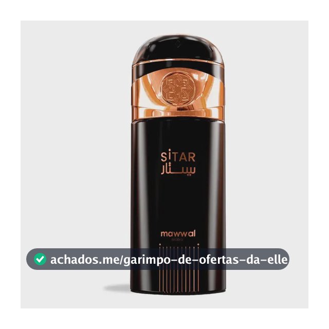 Perfume Árabe Mawwal Sitar Spray Feminino 250ml