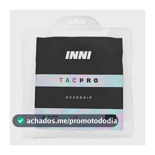 Overgrip Inni Tacpro Com 15 Unidades Preto Preto