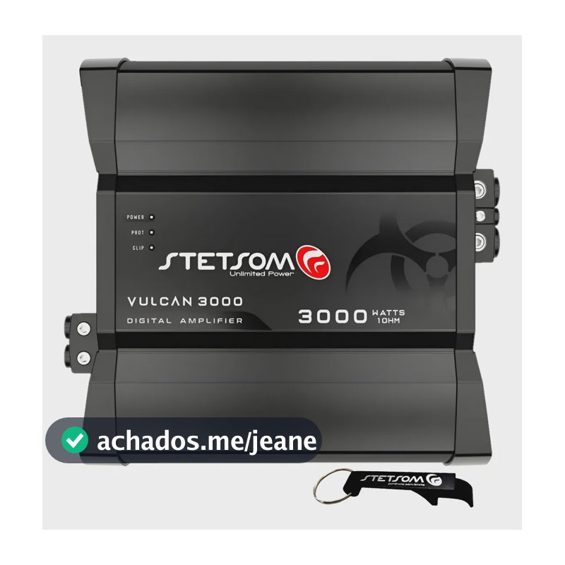 Modulo Stetsom Vulcan 3000 1 Ohm Amplificador 3000wrms Mono Preto