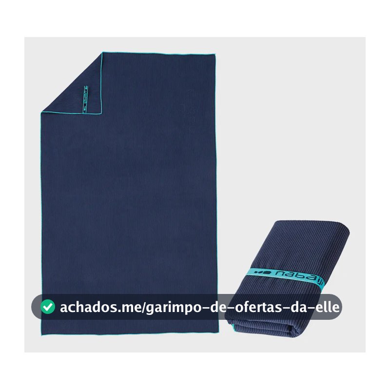 Toalha Microfibra G 80x130cm Nabaiji Azul-marinho
