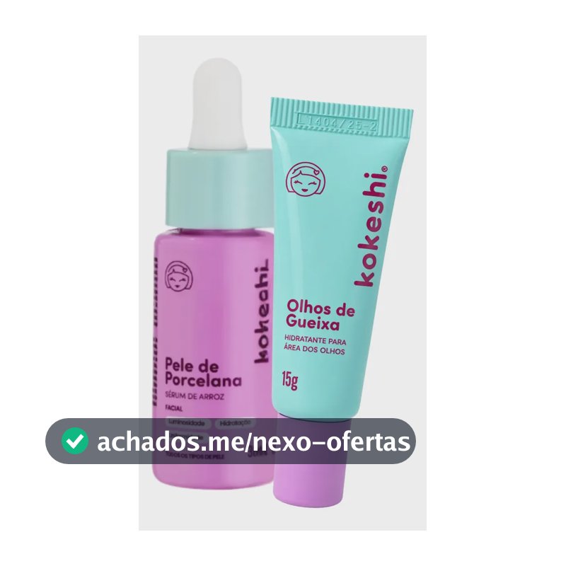 Kit Renovação Glow Sérum De Arroz E Olhos De Gueixa Kokeshi
