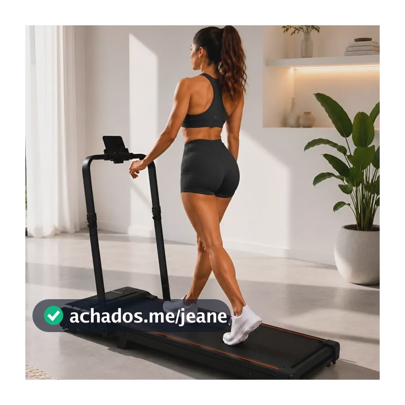 Esteira Elétrica Genérica Esteira Elétrica Fitness Preto 127/220v