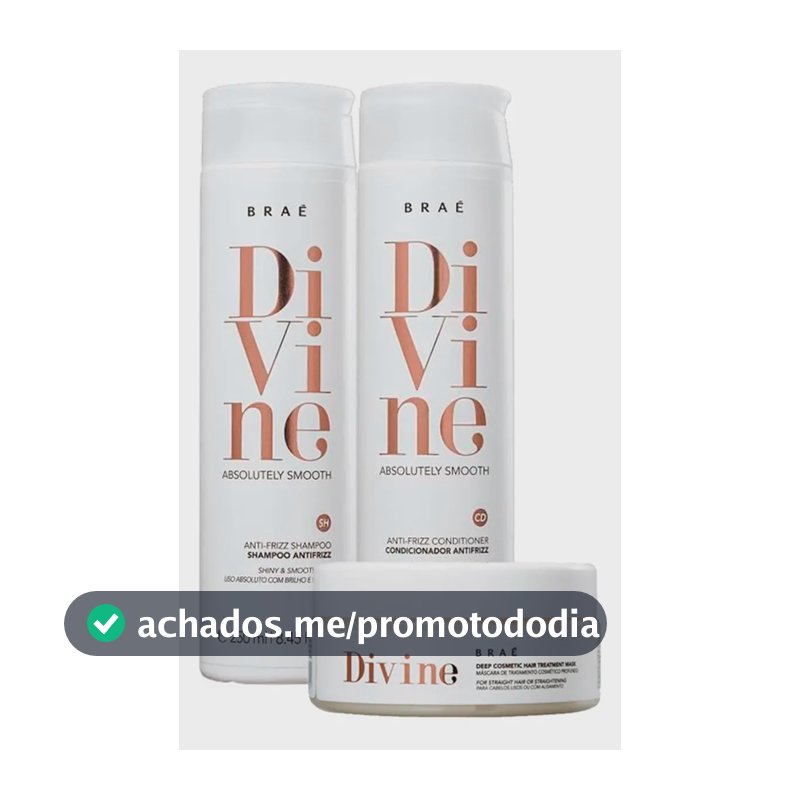 Braé Kit Divine Shampoo + Condicionador + Máscara