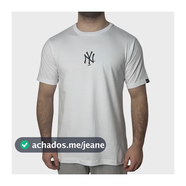 Camiseta New Era New York Yankees New Era Branco Gg