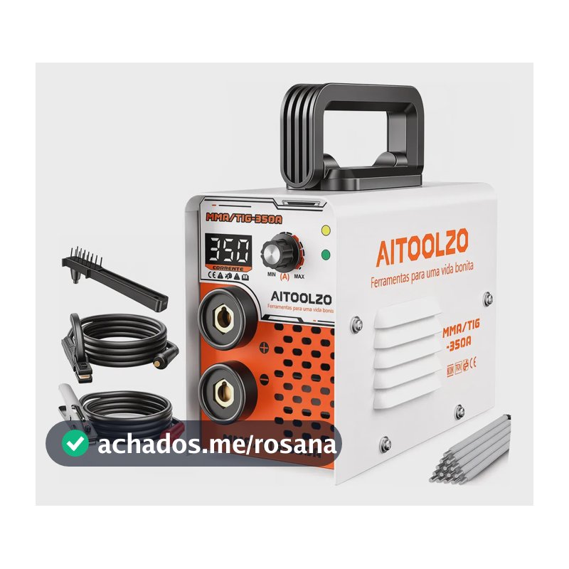 Máquina De Solda Inversora Mma 350a Bivolt110v/220v Aitoolzo Laranja 127/220v