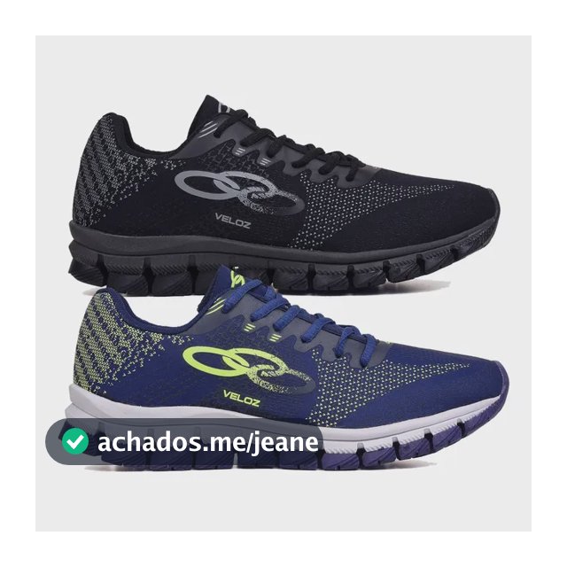 Kit 2 Pares Tenis Olympikus Masculino Barato Envio Imediato