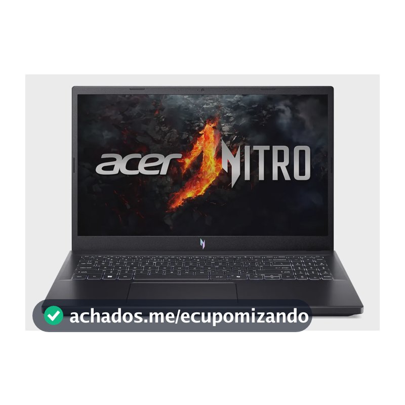 Notebook Gamer 15.6" Acer Nitro V 15 com Processador AMD Ryzen 7 7735HS Placa de Vídeo NVIDIA GeForce RTX 4050 de 6GB Memória RAM de 8GB DDR5 SSD de 512GB Tela IPS 165Hz Linux