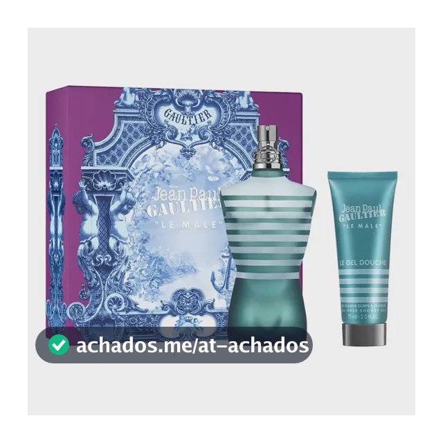 Conjunto de perfume Jean Paul Gaultier Le Male EDT 75 ml + Gel de banho 75 ml FD25 EDT 75 ml para homens