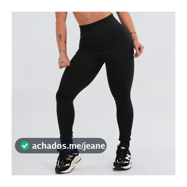 Calça Legging Leg Zero Transparência Cintura Alta Academia