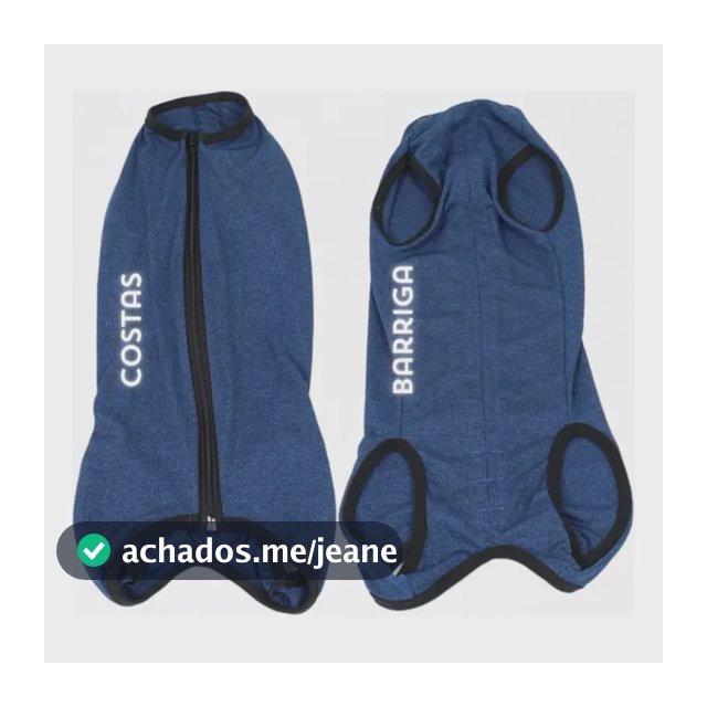 Roupa Protetora Pós Cirúrgica Pet Macho Femea Tam. 00 Ao 10